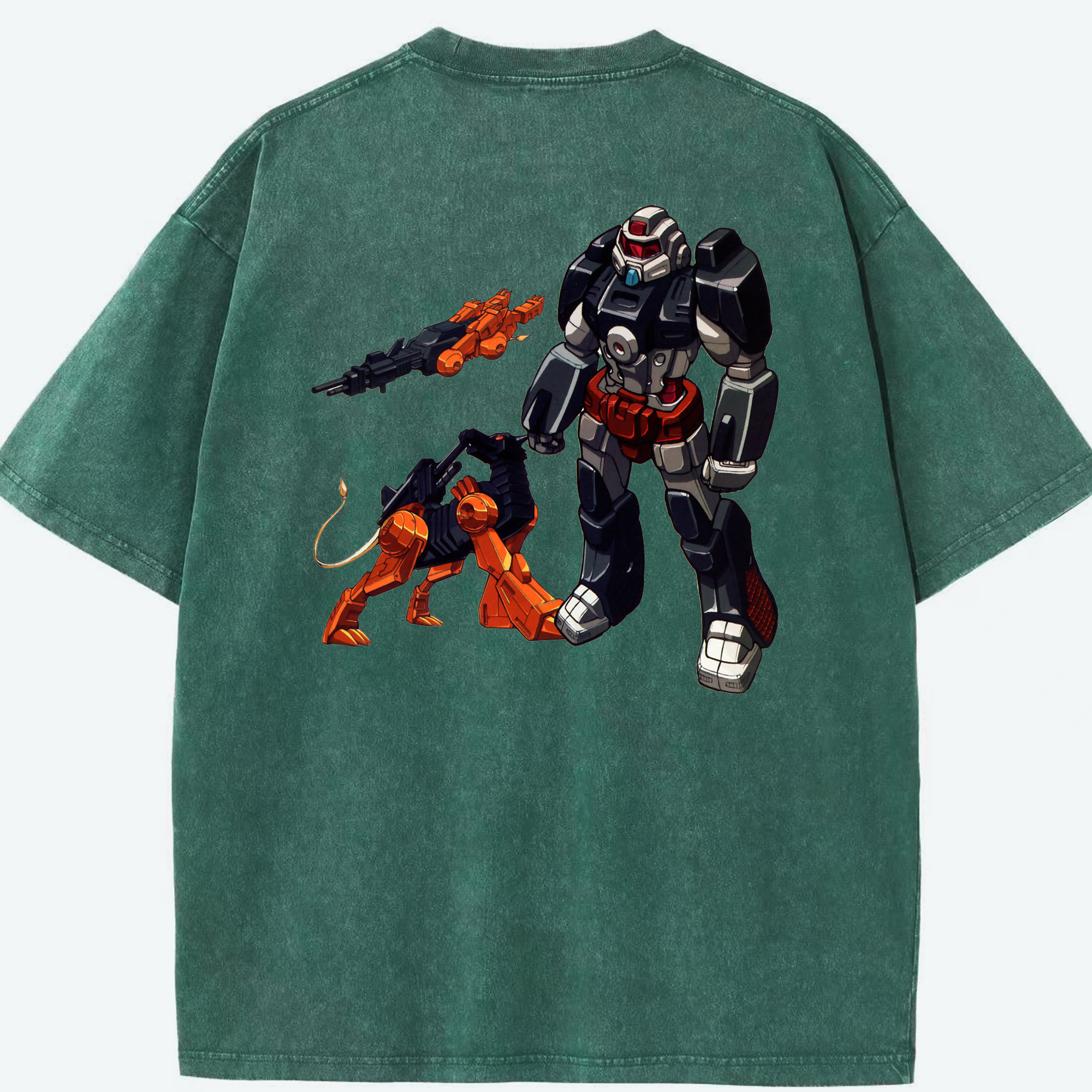 （画像用）  綿100% ヴィンテージ風 半袖Tシャツ（背面プリント）